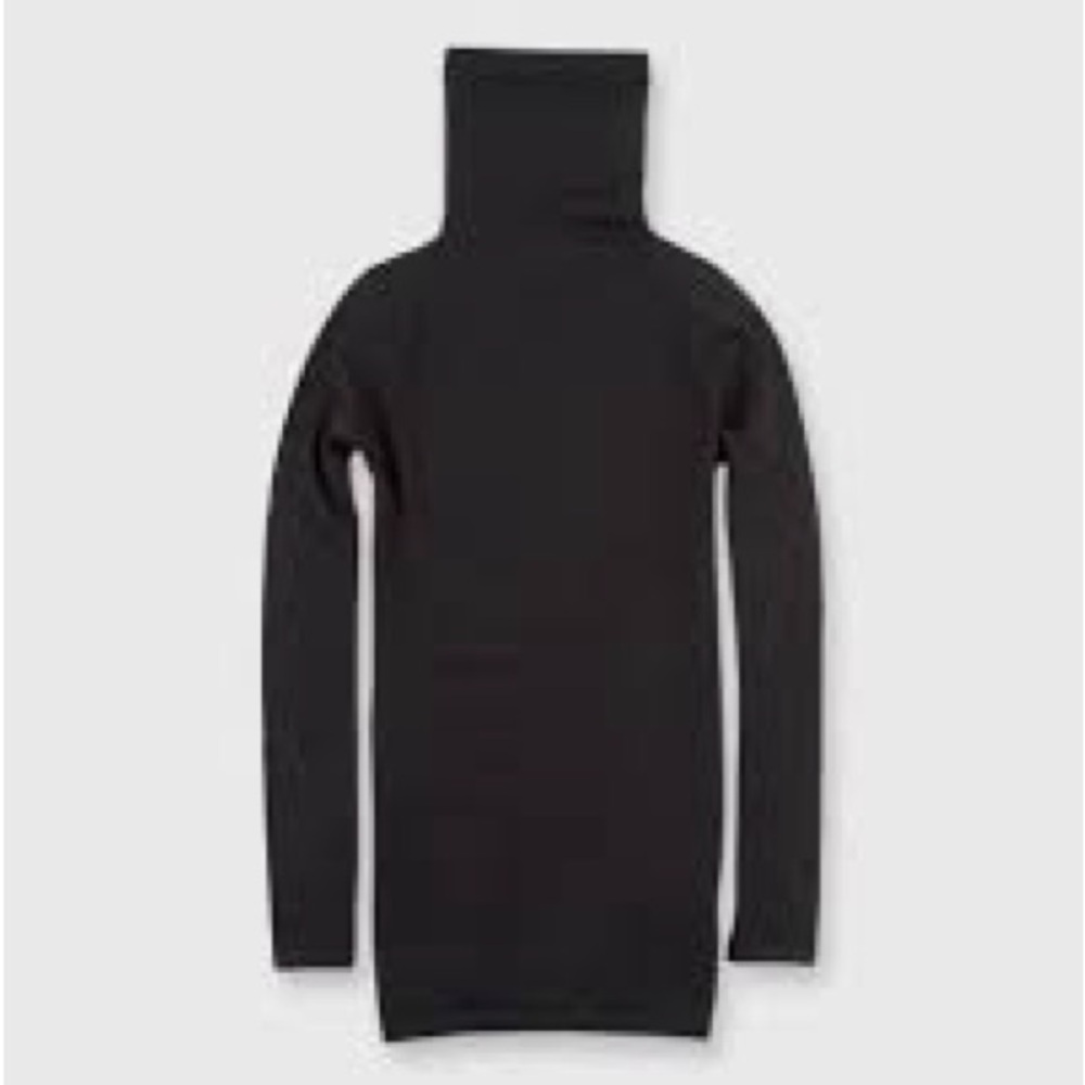 Ann Mashburn Superfine Funnel-Neck Sweater Black Cashmere Medium New